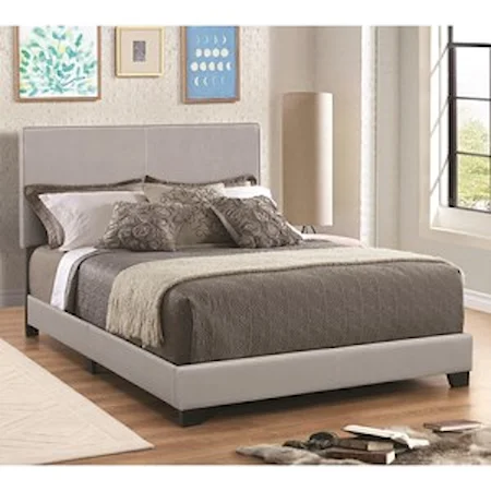 Leatherette Upholstered Twin Bed